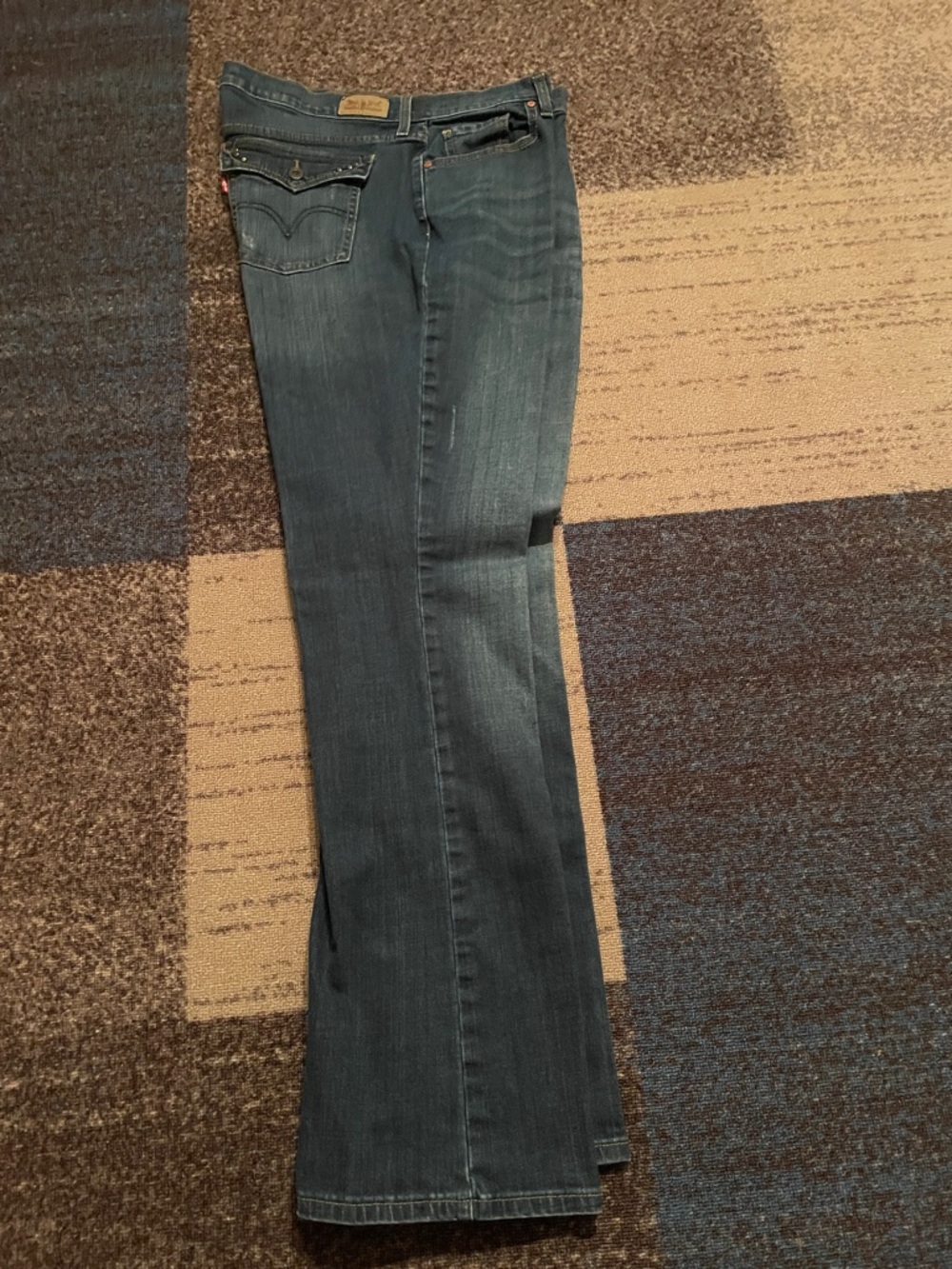 Levi's Dark Blue Wide Leg Jeans
